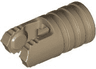 Hinge Cylinder 1 x 2 Locking with 2 Fingers and Axle Hole on Ends without Slots