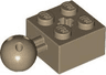 Technic, Brick Modified 2 x 2 with Ball Joint and Axle Hole with 6 Holes in Ball