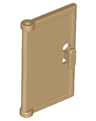 Door 1 x 2 x 3 with Vertical Handle, Mold for Tabless Frames