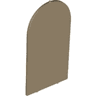 Glass for Door Frame 1 x 6 x 7 Arched with Notches and Rounded Pillars