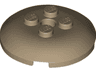 Brick, Round 4 x 4 x 2/3 Dome Top with Hole