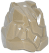 Minifigure, Headgear Head Top, Cracked Rock