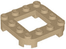 Plate, Modified 4 x 4 with Rounded Corners and 4 Feet with 2 x 2 Open Center
