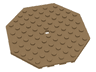 Plate, Modified 10 x 10 Octagonal with Hole
