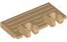 Hinge Train Gate 2 x 4 Locking Dual 2 Fingers without Rear Reinforcements