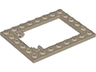 Plate, Modified 6 x 8 Trap Door Frame Horizontal (Long Pin Holders)