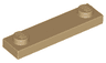 Plate, Modified 1 x 4 with 2 Studs without Groove