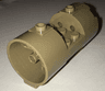 Cylinder 3 x 6 x 2 2/3 Horizontal - Square Connections Between Interior Studs