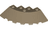 Brick, Round Corner 6 x 6 with Slope 33 Edge, Facet Cutout