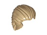 Minifigure, Hair Swept Back with Short Ponytail