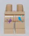 Hips and Legs with Paint Spots Multicolor Pattern