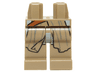 Hips and Legs with SW Flowing Robe and Dark Orange Strap Pattern