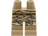 Hips and Legs with Tan Knees and Mummy Wrappings Pattern