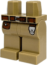 Hips and Legs with Reddish Brown Belt and Pouch, Silver Buckle and Ring Pattern