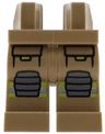 Hips and Legs with Pockets, Lime and Silver Reflective Stripes and Dark Bluish Gray Knee Pads Pattern