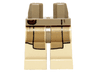 Hips and Tan Legs with Dark Tan SW Jedi Robe Pattern
