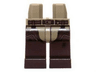 Hips and Dark Brown Legs with Dark Brown Belt and Chaps Pattern