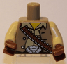 Torso Cowboy, Dark Tan Vest, Tan Shirt, Bandolier and Silver Buckle Pattern / Tan Arms / Reddish Brown Hands