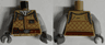 Torso SW Hoth Rebel Jacket with White Scarf and Reddish Brown Belt Pattern / Light Bluish Gray Arms / Dark Bluish Gray Hands