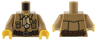 Torso Pharaoh's Quest Safari Shirt, Tan Bandana, Compass Pattern / Dark Tan Arms / Yellow Hands