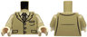 Torso Harry Potter Suit Jacket with Tie, 3 Buttons and Pockets Pattern / Dark Tan Arms / Light Nougat Hands