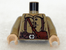 Torso LotR Shirt with Brown Belt Pattern (Samwise) / Dark Tan Arms / Light Nougat Hands