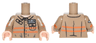 Torso Ghostbusters Jumpsuit with 'KEVIN' ID Badge and 2 Pockets Pattern / Dark Tan Arms with Ghostbusters Pattern Type 2 / Light Nougat Hands
