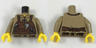 Torso Shirt with Reddish Brown Apron with Pocket and Loops and Light Bluish Gray Tools Pattern / Dark Tan Arms / Yellow Hands