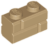 Brick, Modified 1 x 2 with Masonry Profile