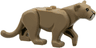 Cat, Large (Mountain Lion) with Medium Azure Eyes, Nougat Nose, White Muzzle Pattern
