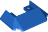 Wedge 6 x 4 Cutout (Train Roof) with 5 Large Bottom Tubes