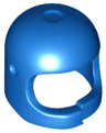 Minifigure, Headgear Helmet Space / Town Reissue with Thick Chin Strap with Simulated Crack