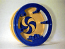 Duplo Circus Wheel with Blue Swirl Pattern