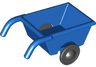 Duplo Wheelbarrow with Thin Black Wheels