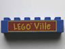 Duplo, Brick 2 x 6 with 'LEGO Ville' Text Pattern
