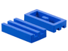 Tile, Modified 1 x 2 Grille without Bottom Groove