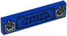 Tile 1 x 4 with Black Grille and Silver Attached Chains Pattern