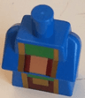 Torso, Modified Long with Folded Arms with Pixelated Dark Red, Gold, Green, and Light Nougat Minecraft Wandering Trader Pattern