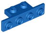 Bracket 1 x 2 - 1 x 4 with Rounded Corners at the Bottom