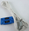Electric, Train Track Contact Base with Wire (97cm) with Light Gray Electric, Connector, 2-Way Male Rounded Wide Long with Cross-Cut Pins (2913 / bb0093bc01)