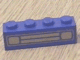 Brick 1 x 4 with Car Grille Chrome Pattern (Surface Print)