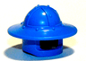 Minifigure, Headgear Helmet Castle Kettle Hat with Chin Guard and Broad Brim