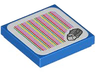 Tile 2 x 2 with Super Mario Scanner Code Cooligan Pattern (Sticker) - Set 71415
