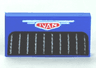 Tile 1 x 2 with White 'IVAN' on Red Emblem, Black Grille Pattern