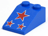 Slope 33 3 x 2 with Red Stars Pattern