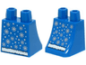 Lower Body, Skirt with Silver and Bright Light Blue Snowflakes and Stars and White Fur Trim Pattern (BAM)