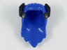 Minifigure, Hair Long Straight with Black Horns Pattern
