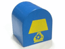 Duplo, Brick 2 x 2 x 2 Slope Curved Double with Table Lamp Pattern