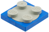 Turntable 2 x 2 Plate with Light Gray Top (3680 / 3679)