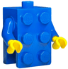 Torso, 2 x 3 Brick Costume / Blue Arms / Yellow Hands